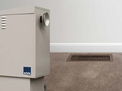 Ducted gas heating unit